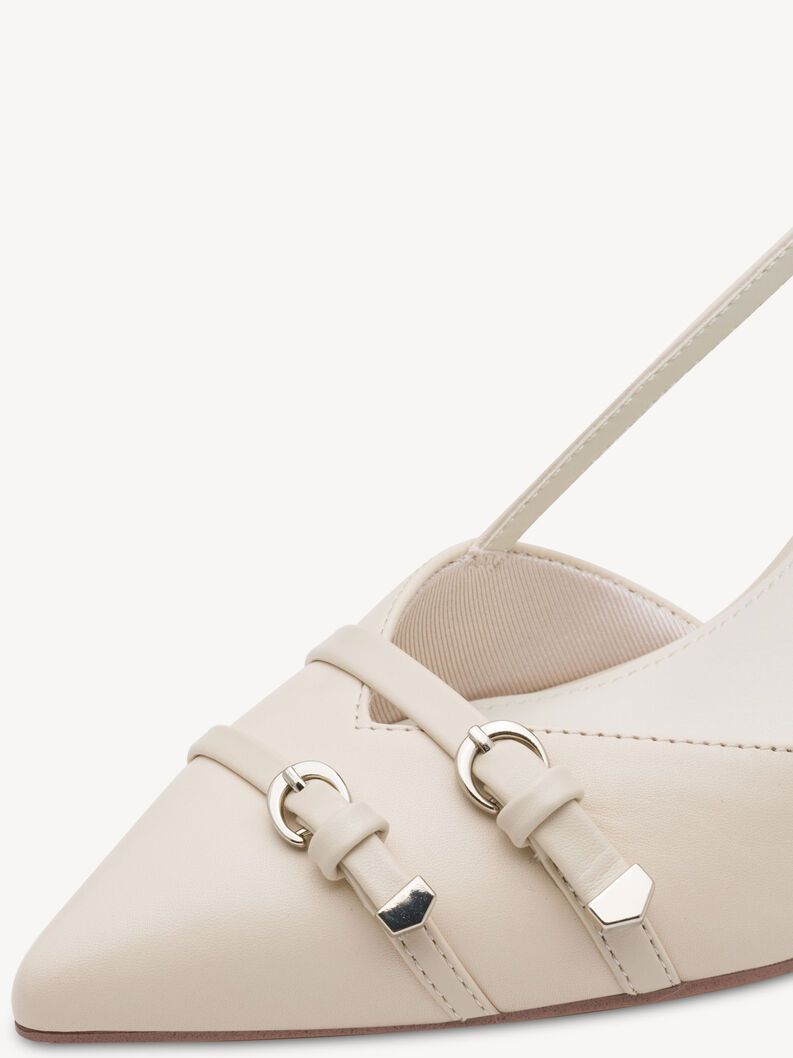 Scarpe con cinturino alla caviglia - beige, IVORY LEATHER, hi-res