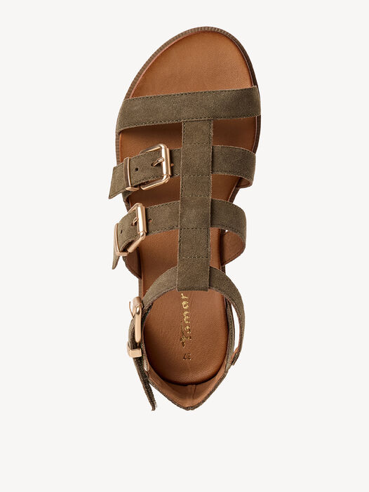 Sandaal, OLIVE SUEDE, hi-res