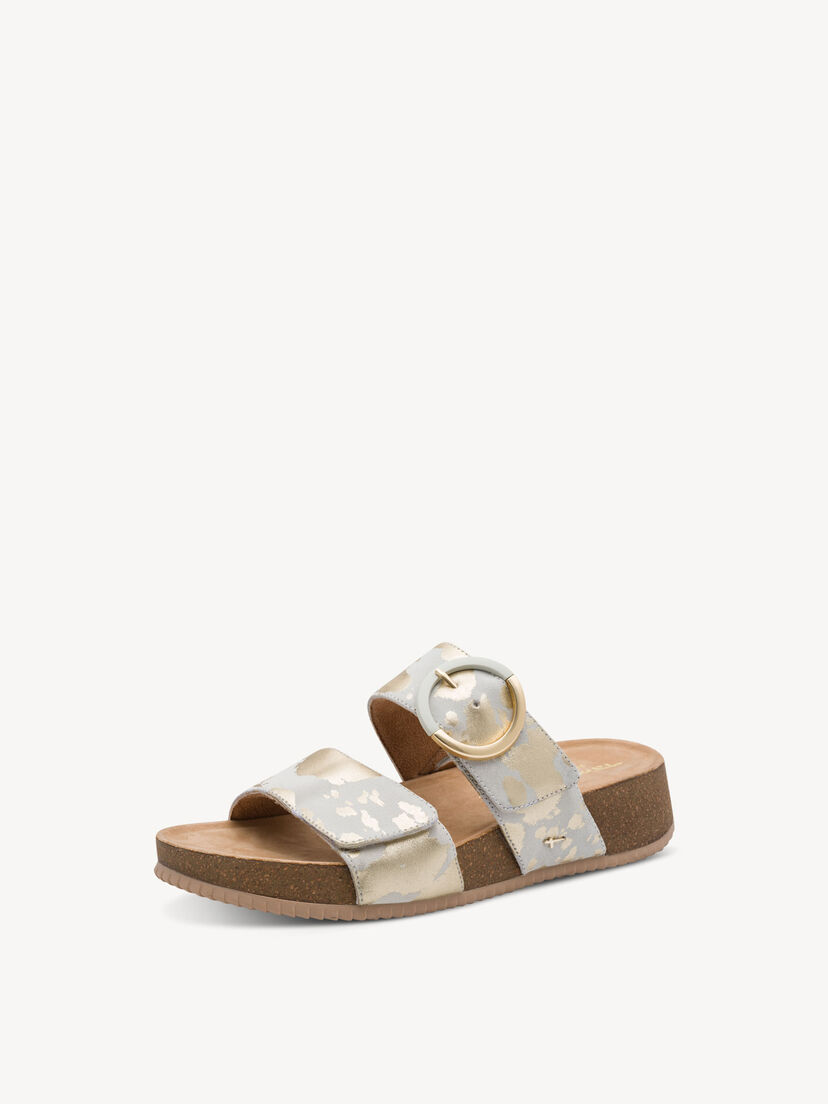 Leren Slipper - multicolor, LT GOLD COW, hi-res