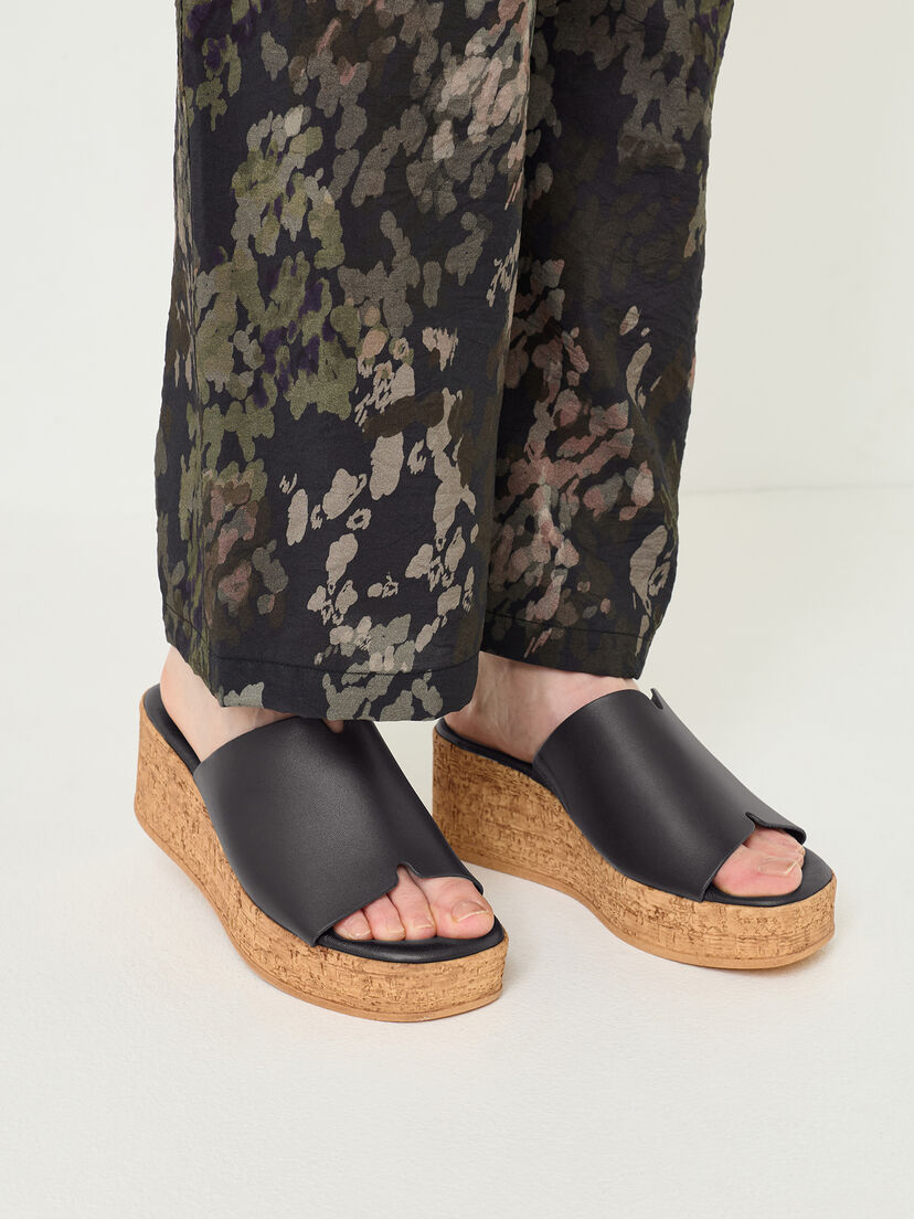 Slipper, BLACK LEATHER, hi-res