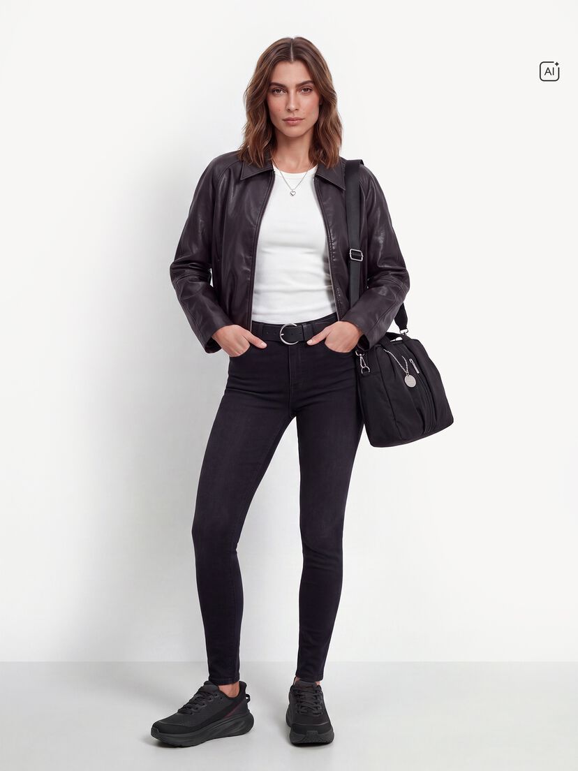 Sneaker - zwart, BLACK, hi-res