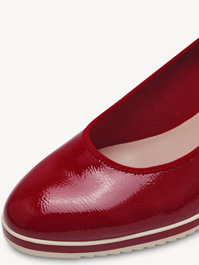 Sleehakpumps - rood, RED, hi-res