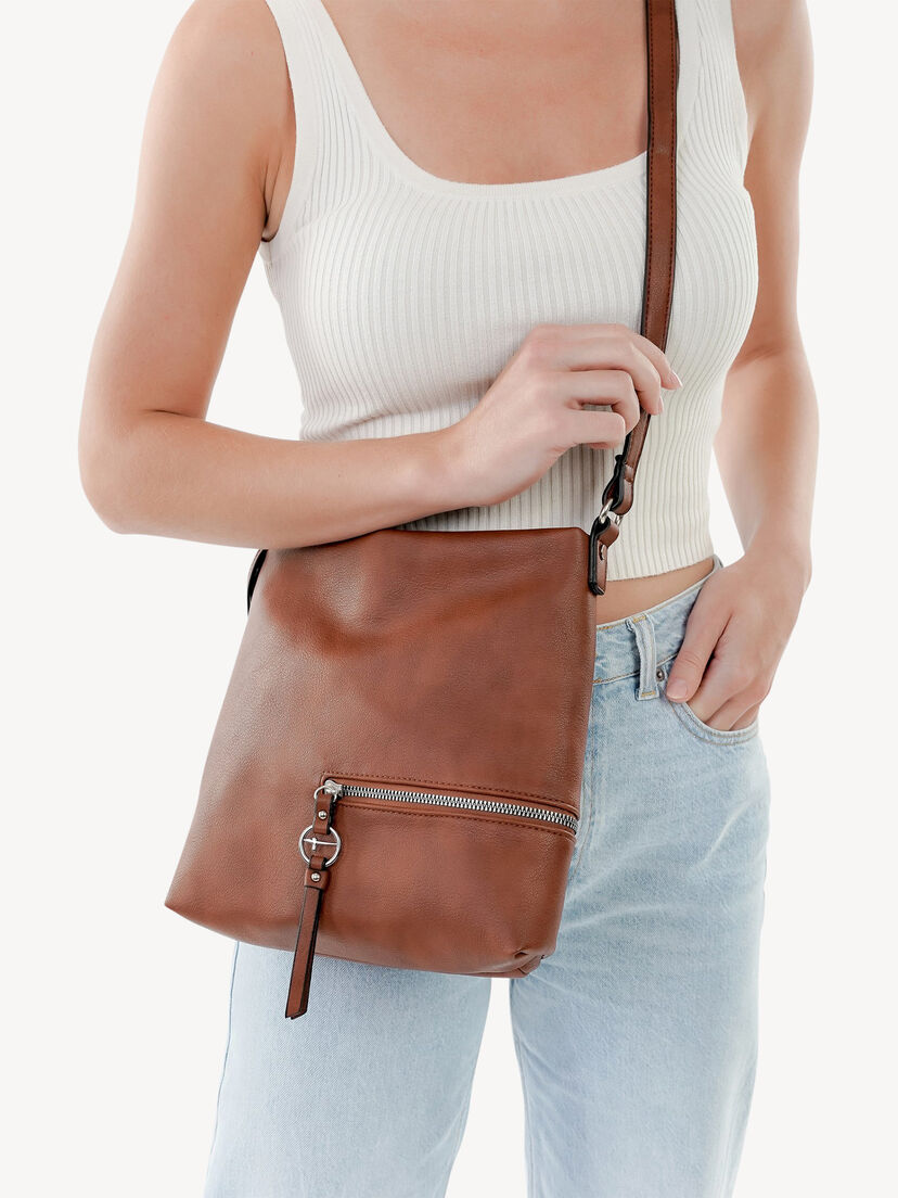 Schoudertas - bruin, cognac, hi-res