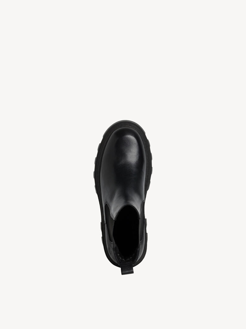 Leren Chelseaboot - zwart, BLACK, hi-res