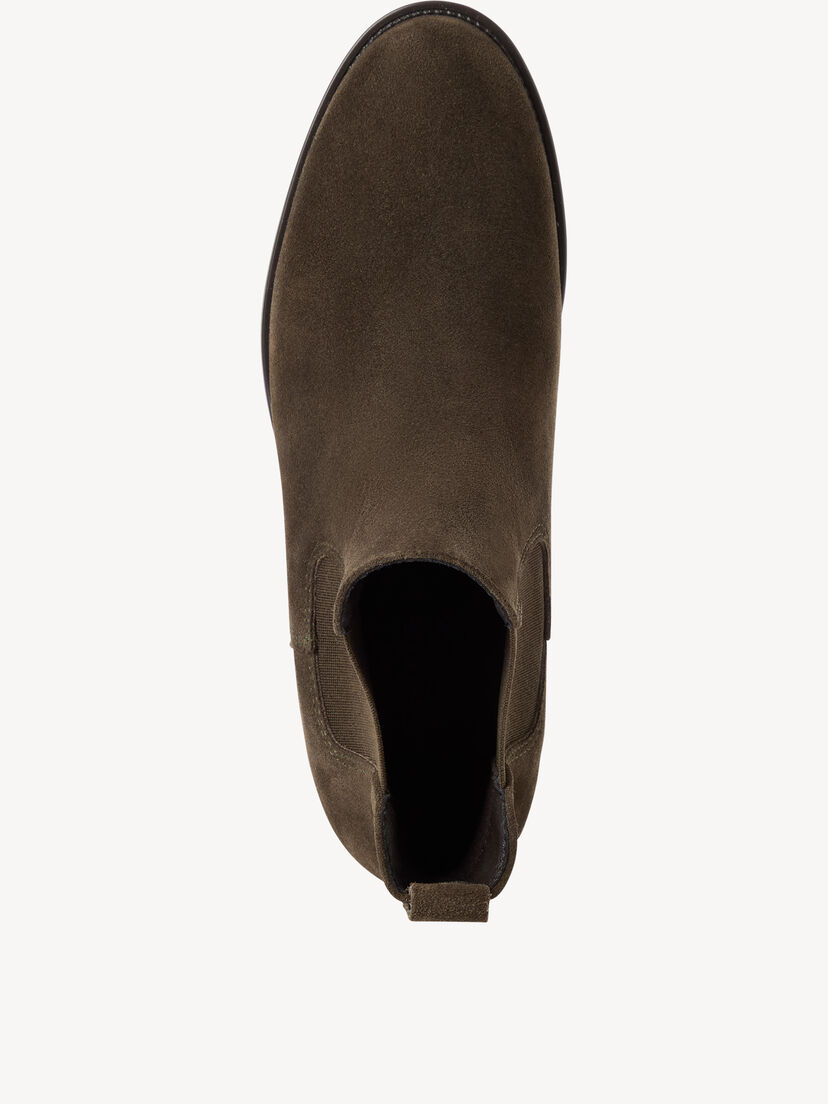Leren Chelseaboot - khaki, OLIVE SUEDE, hi-res