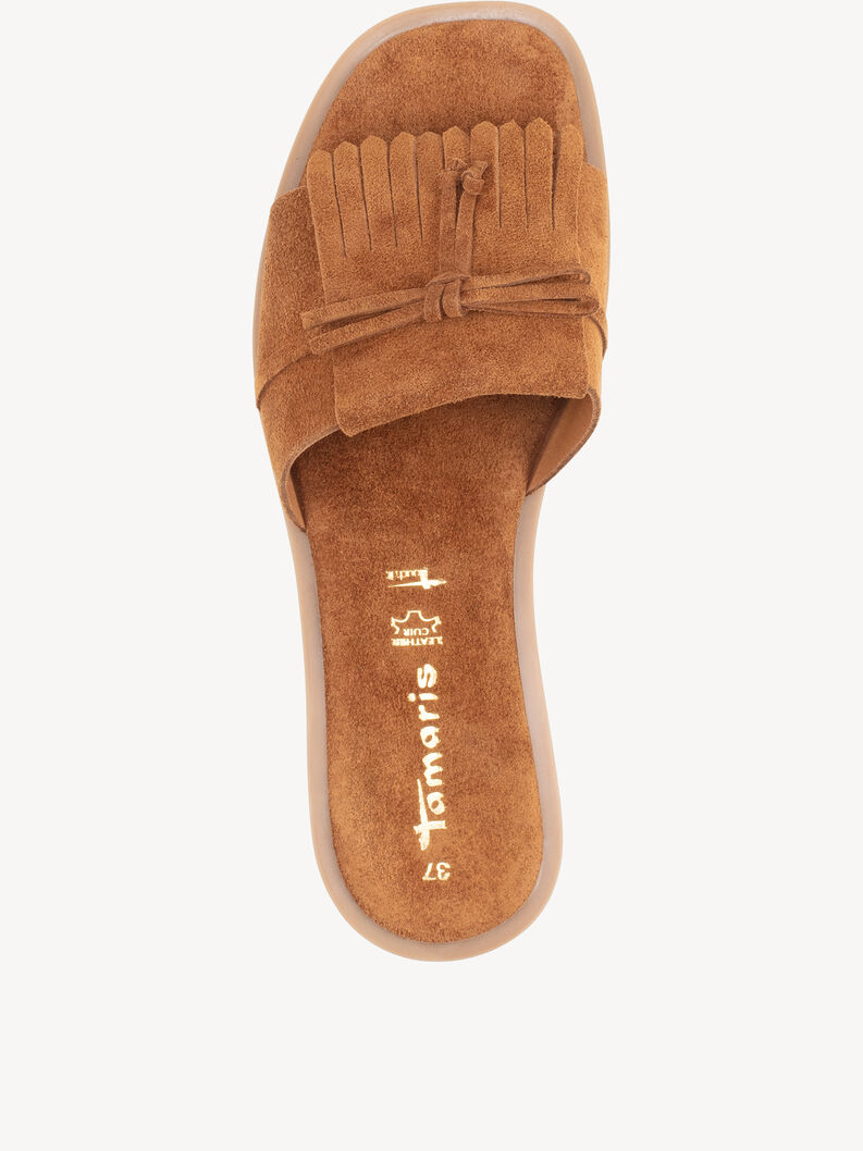 Leather Mule - brown, COGNAC, hi-res
