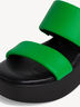 Lederpantolette - grün, GREEN/BLACK, hi-res
