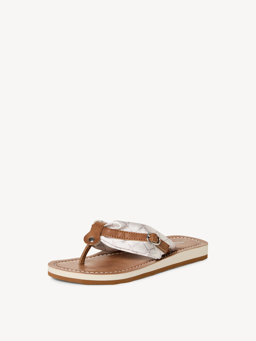 Flip Flops - beige, CREAM/LOGO, hi-res