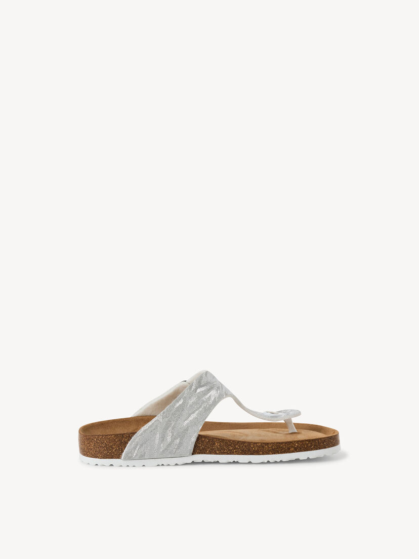 Slipper - metallic, SILVER STRUCT., hi-res