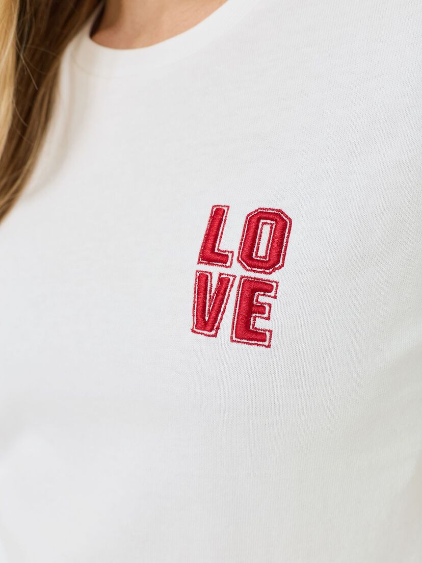 T-shirt - wit, Bright White, hi-res