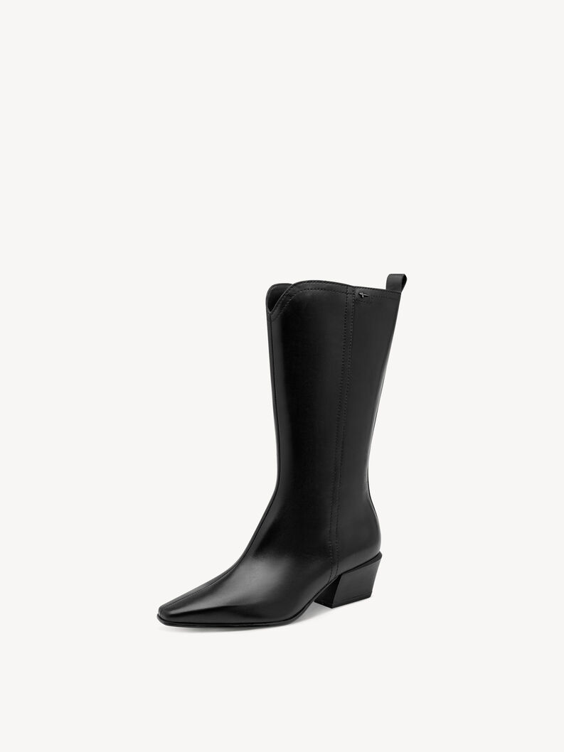 Lederstiefel - schwarz, BLACK LEATHER, hi-res