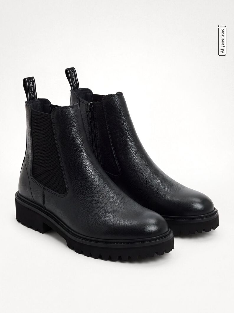 Obuv Chelsea, BLACK LEATHER, hi-res