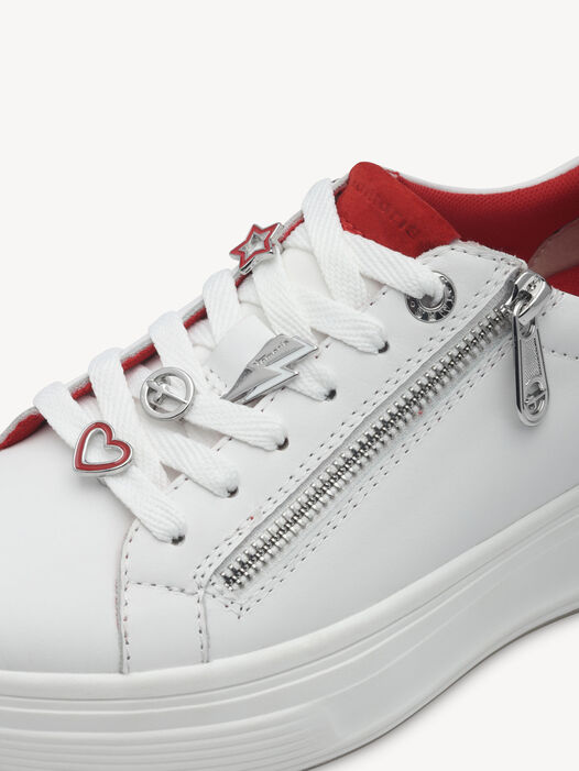 Sneaker, WHITE/RED, hi-res