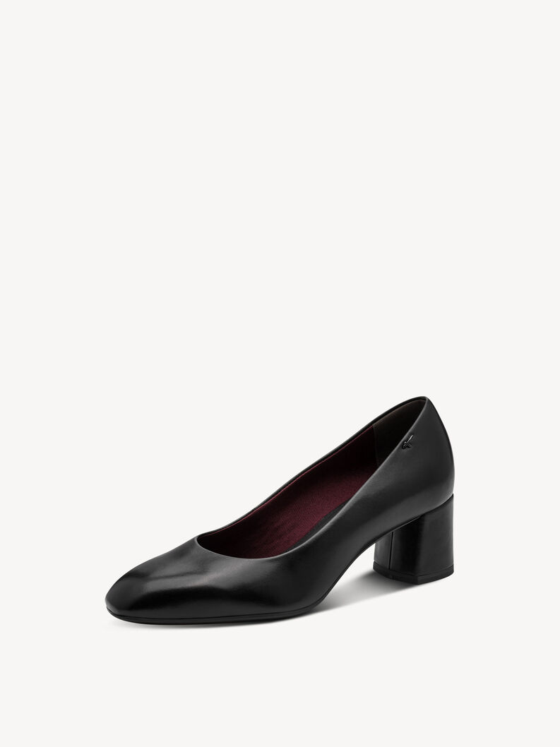 Lederpumps - schwarz, BLACK LEATHER, hi-res