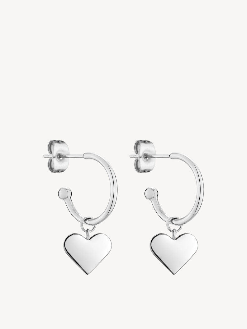 Creole earring - silver, Silber, hi-res