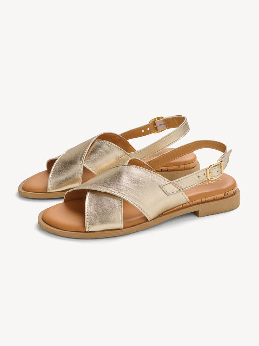 Sandaal, LIGHT GOLD MET, hi-res