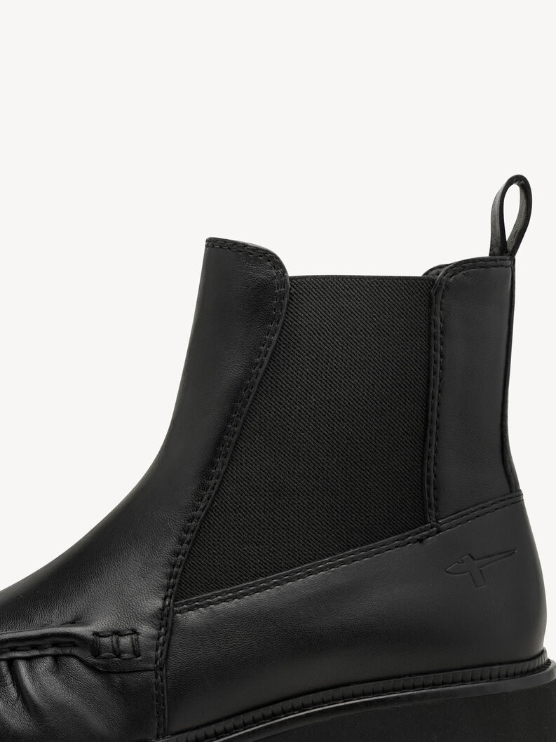 Leder Chelsea Boot - schwarz, BLACK LEATHER, hi-res