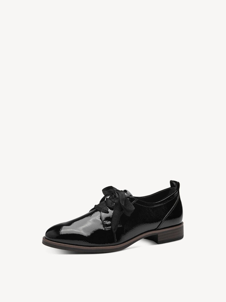 Low shoes - black, BLACK PATENT, hi-res