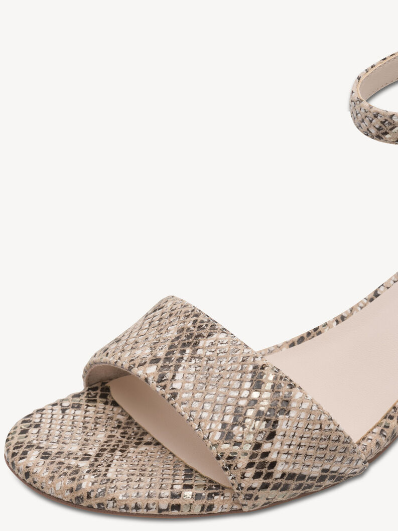 Sandalette - beige, BEIGE SNAKE, hi-res