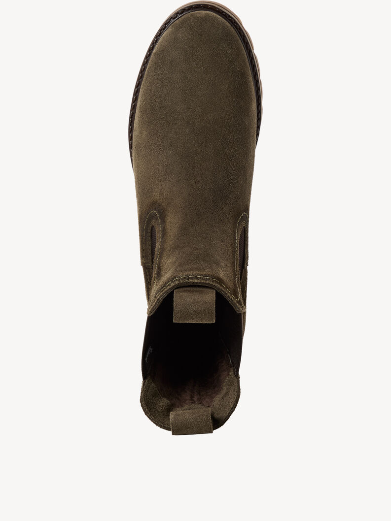 Bottine Chelsea en cuir - vert, OLIVE, hi-res