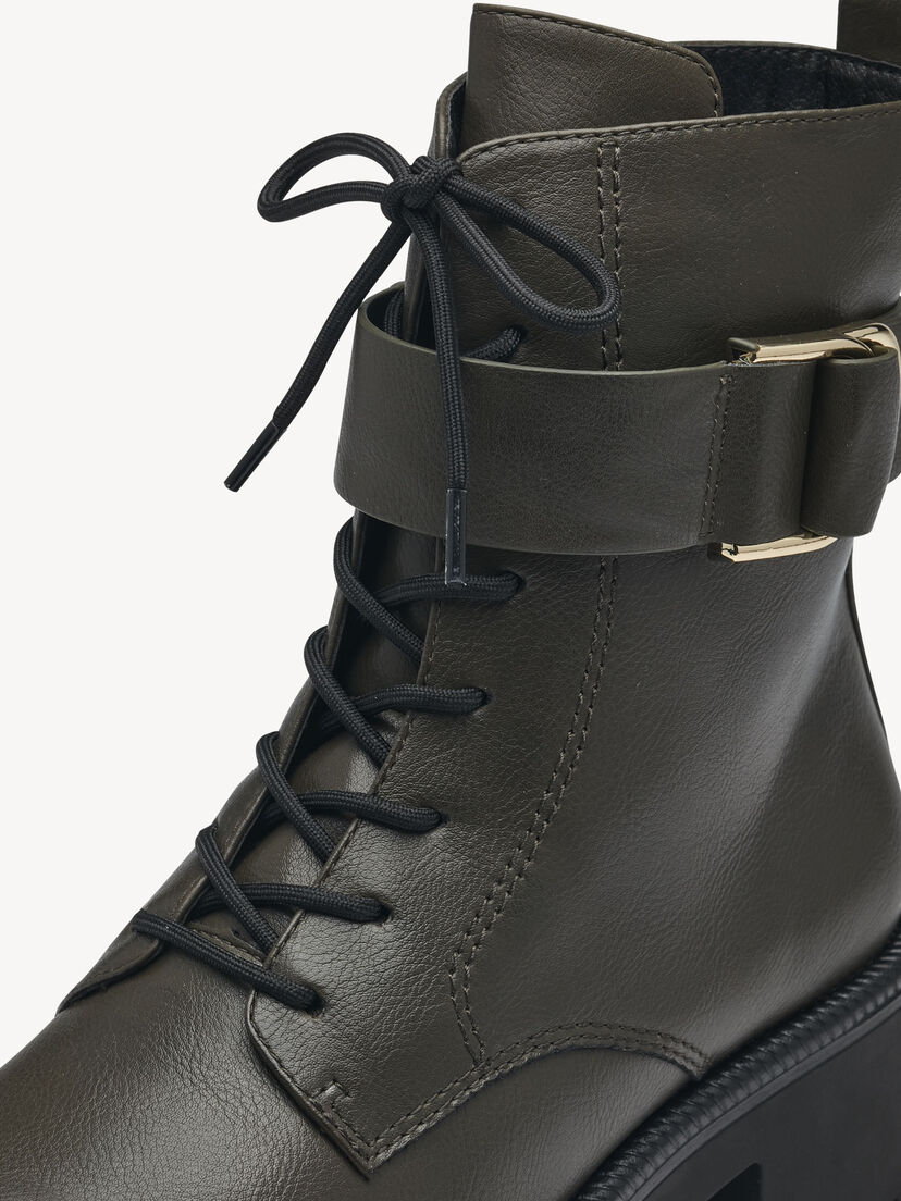 Enkellaarsje - groen warme voering, MOSS, hi-res