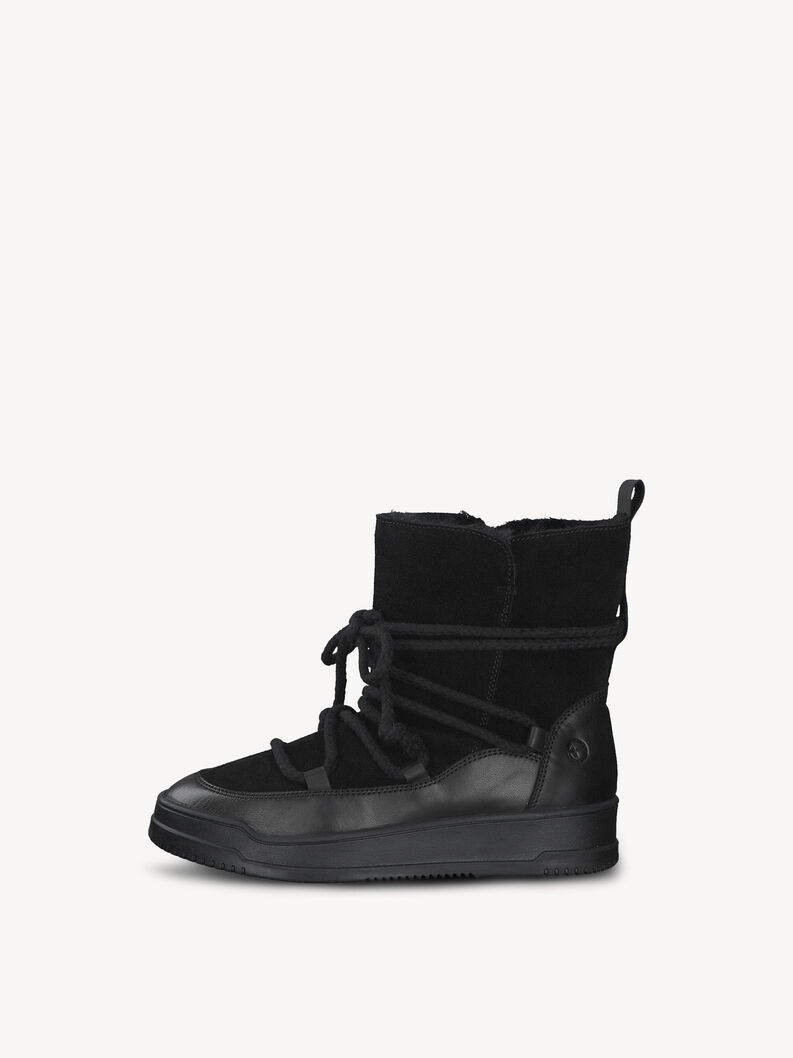 Kožené Kotníčková obuv - černá teplá podšívka, BLACK COMB, hi-res