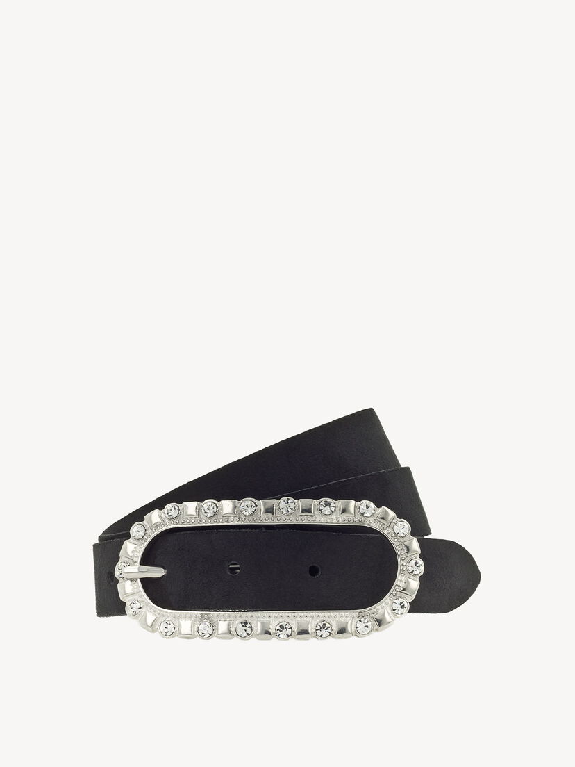 Leren Riem - zwart, zwart, hi-res