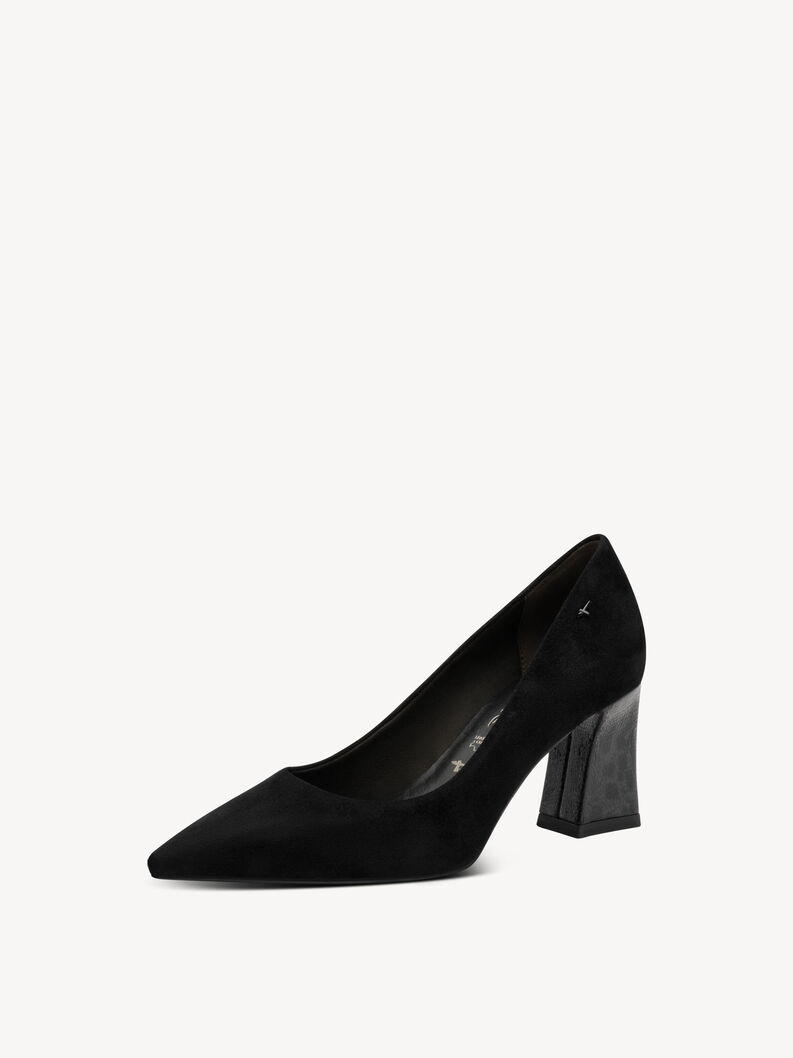 Escarpin en cuir - noir, BLACK COMB, hi-res