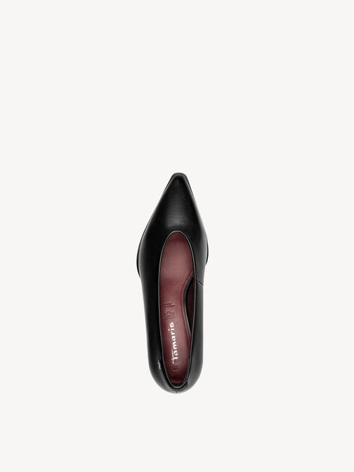 Escarpin, BLACK LEATHER, hi-res