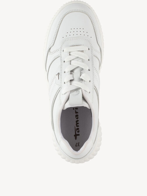 Sneaker, WHITE LEATHER, hi-res