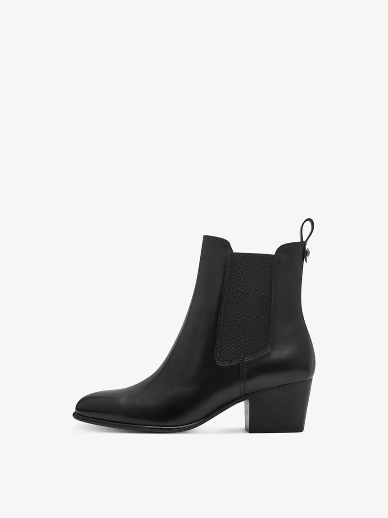 Leather Chelsea boot - black, BLACK, hi-res