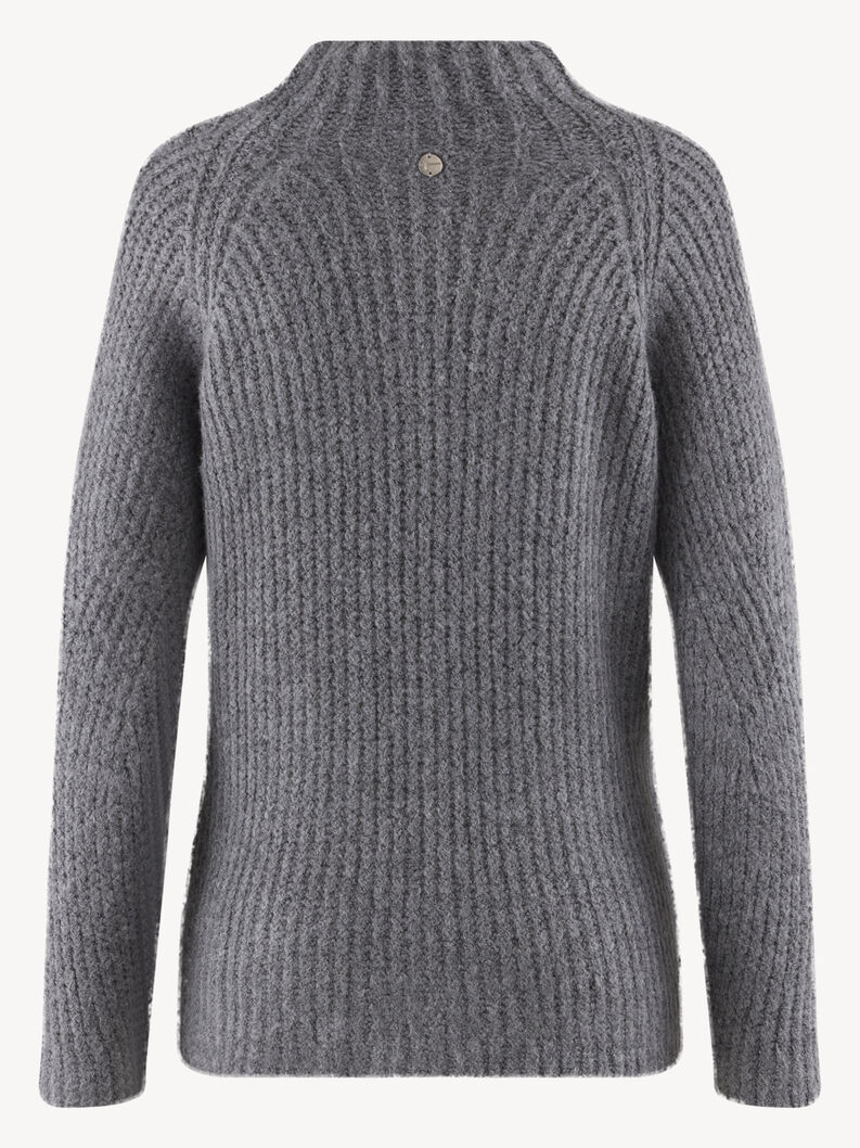 Pletený svetr - šedá, Quiet Shade, hi-res