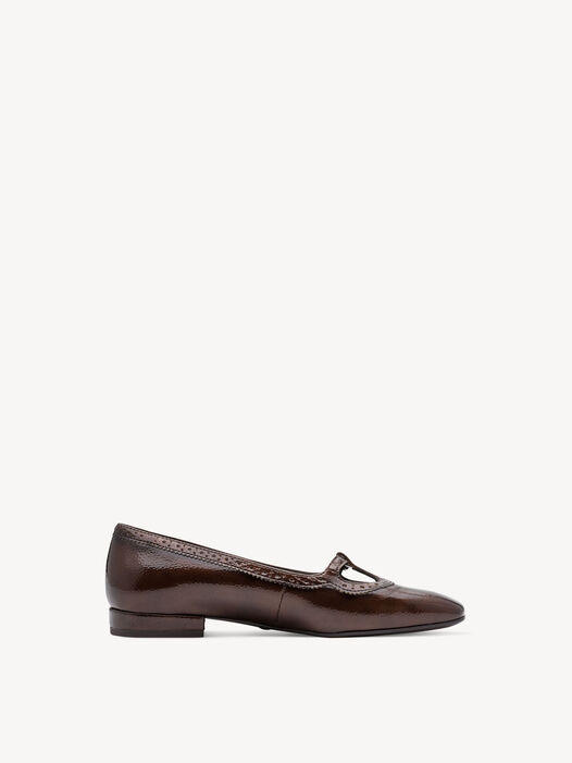 Ballerina, BROWN PATENT, hi-res