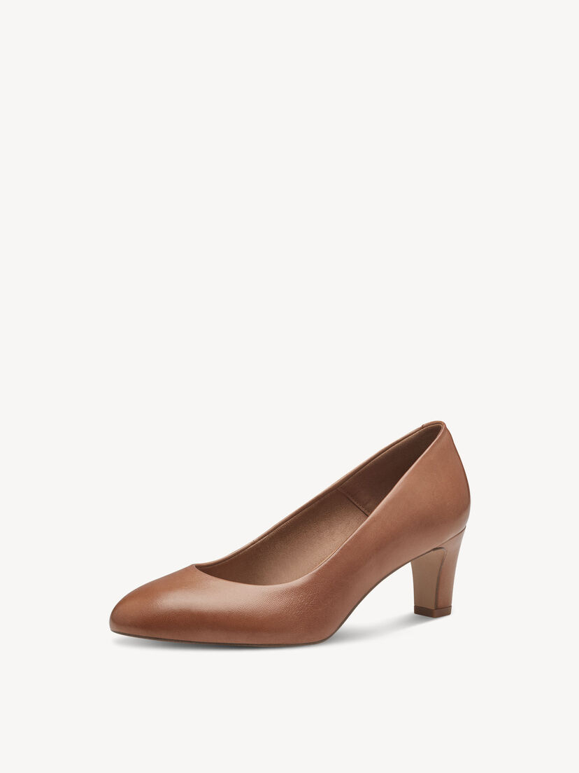 Leren Pumps - bruin, cognac, hi-res