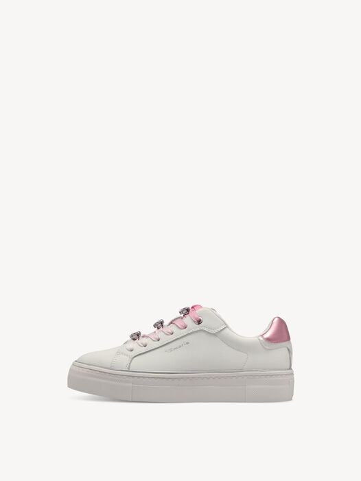 Sneaker, WHITE/PINK, hi-res