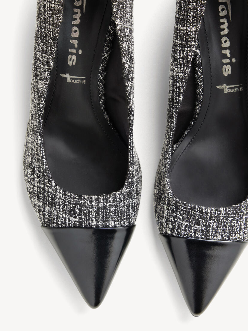 Pumps - zwart, BLACK/WHITE, hi-res