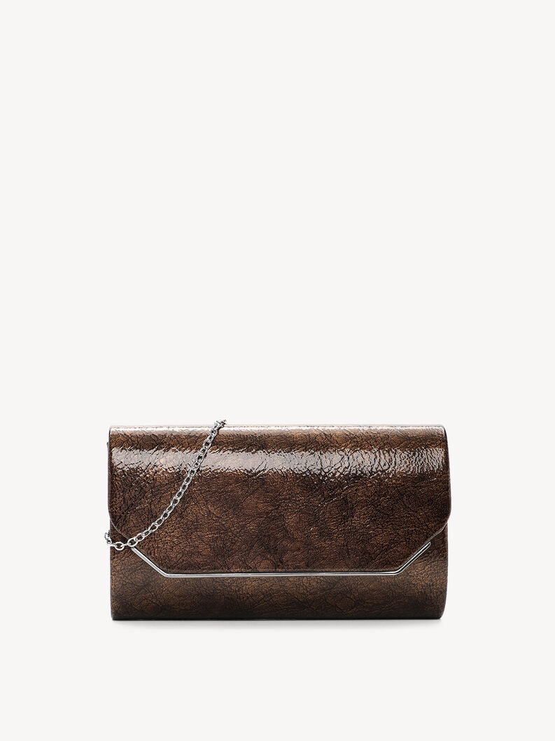 Clutch bag - brown, Bronze, hi-res