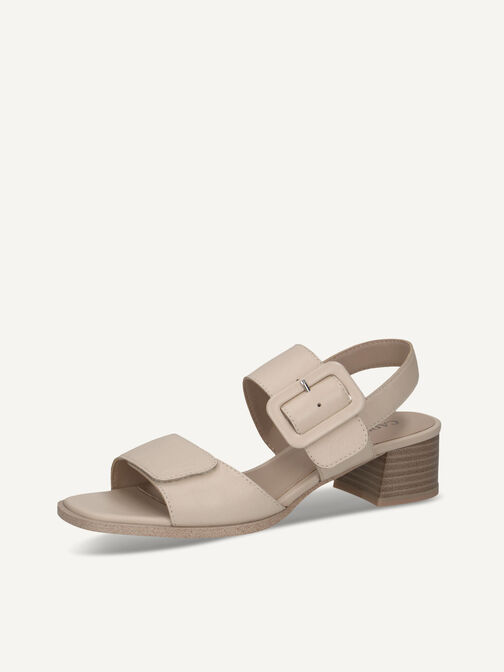 Heeled sandal, OFFWHITE NAPPA, hi-res