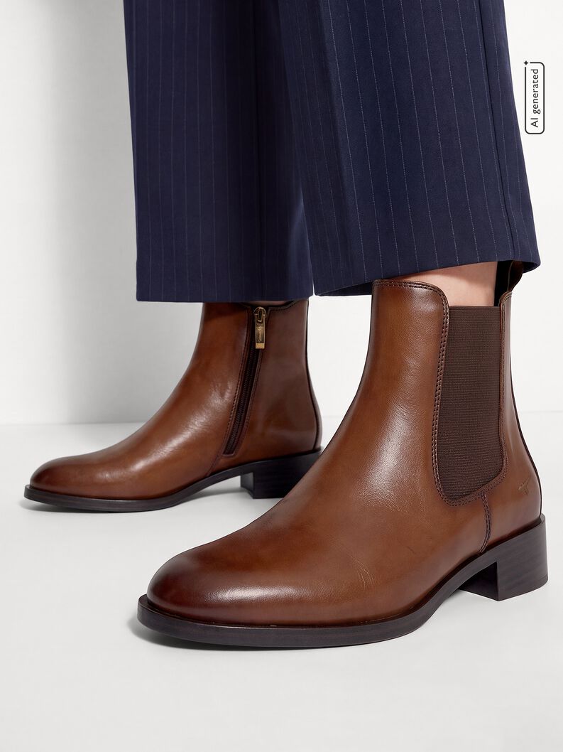 Chelsea boot, cognac, hi-res