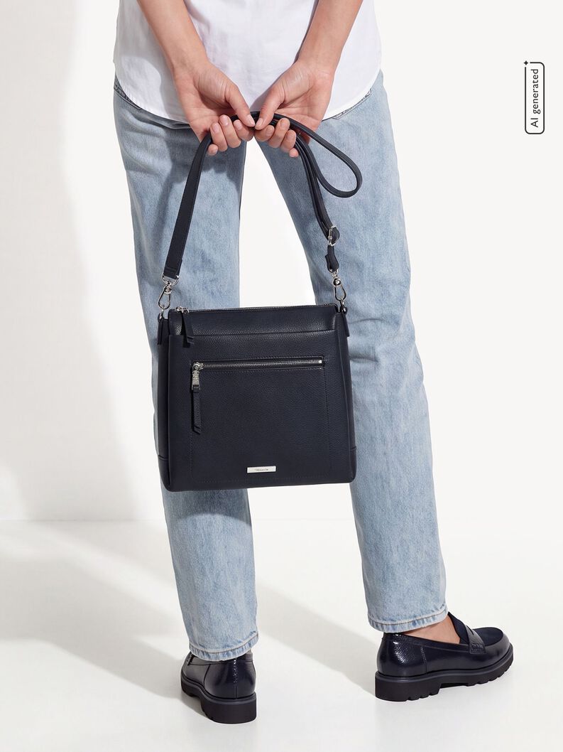 Borsa a tracolla, blue, hi-res