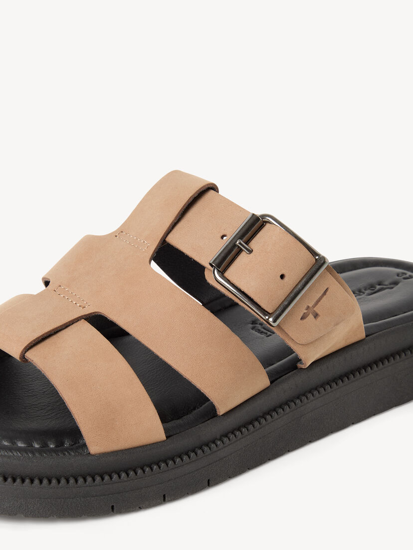 Leren Slipper - beige, TAUPE NUBUC, hi-res