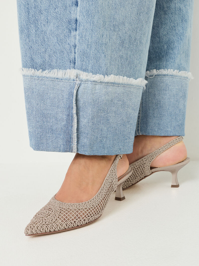 sling pumps, LIGHT GOLD, hi-res