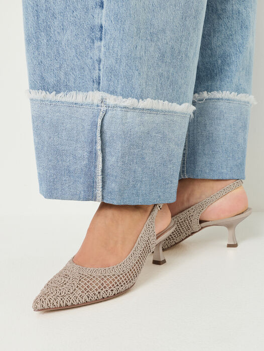 Slingpumps, LIGHT GOLD, hi-res