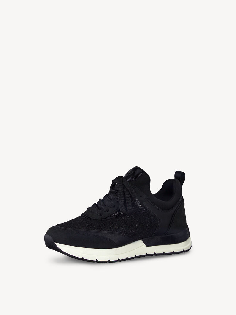Sneaker - sort, BLACK/GLAM, hi-res