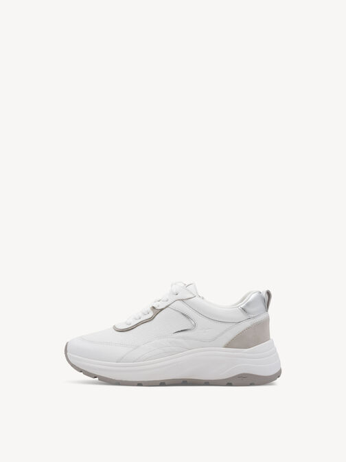 Sneaker, WHITE/SILVER, hi-res