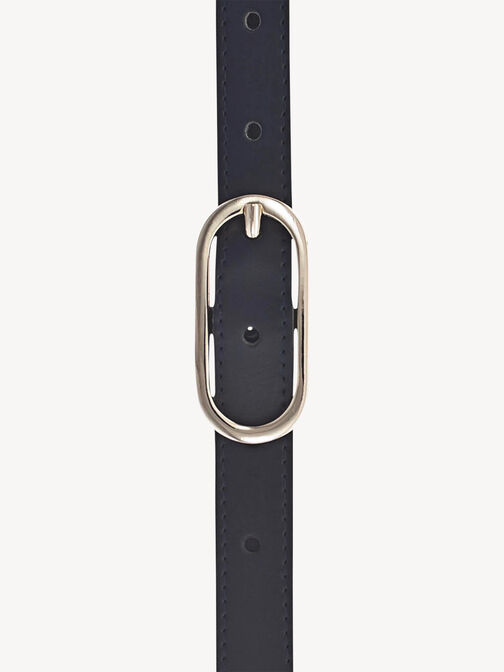 Leather belt, petrol blau, hi-res
