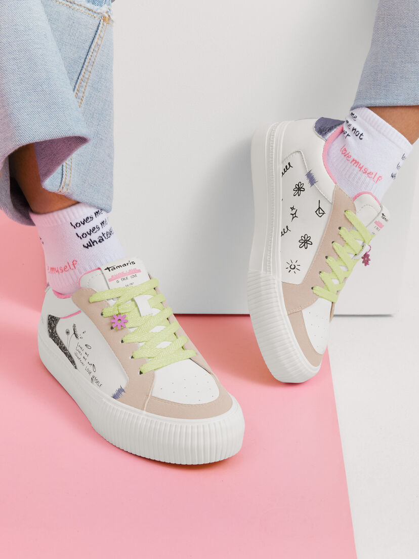 Sneaker - wit, WHITE COMB, hi-res