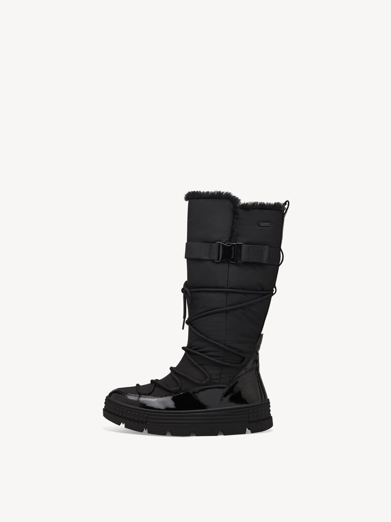 Ψηλές (βαριές) μπότες - μαύρο warm lining, BLACK, hi-res