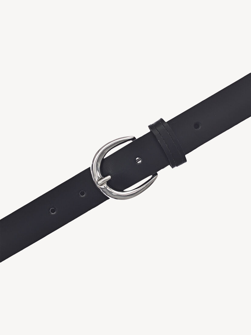 Leren riem, zwart, hi-res