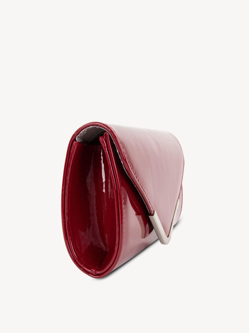 Borsetta senza manici - rosso, wine-Lack, hi-res